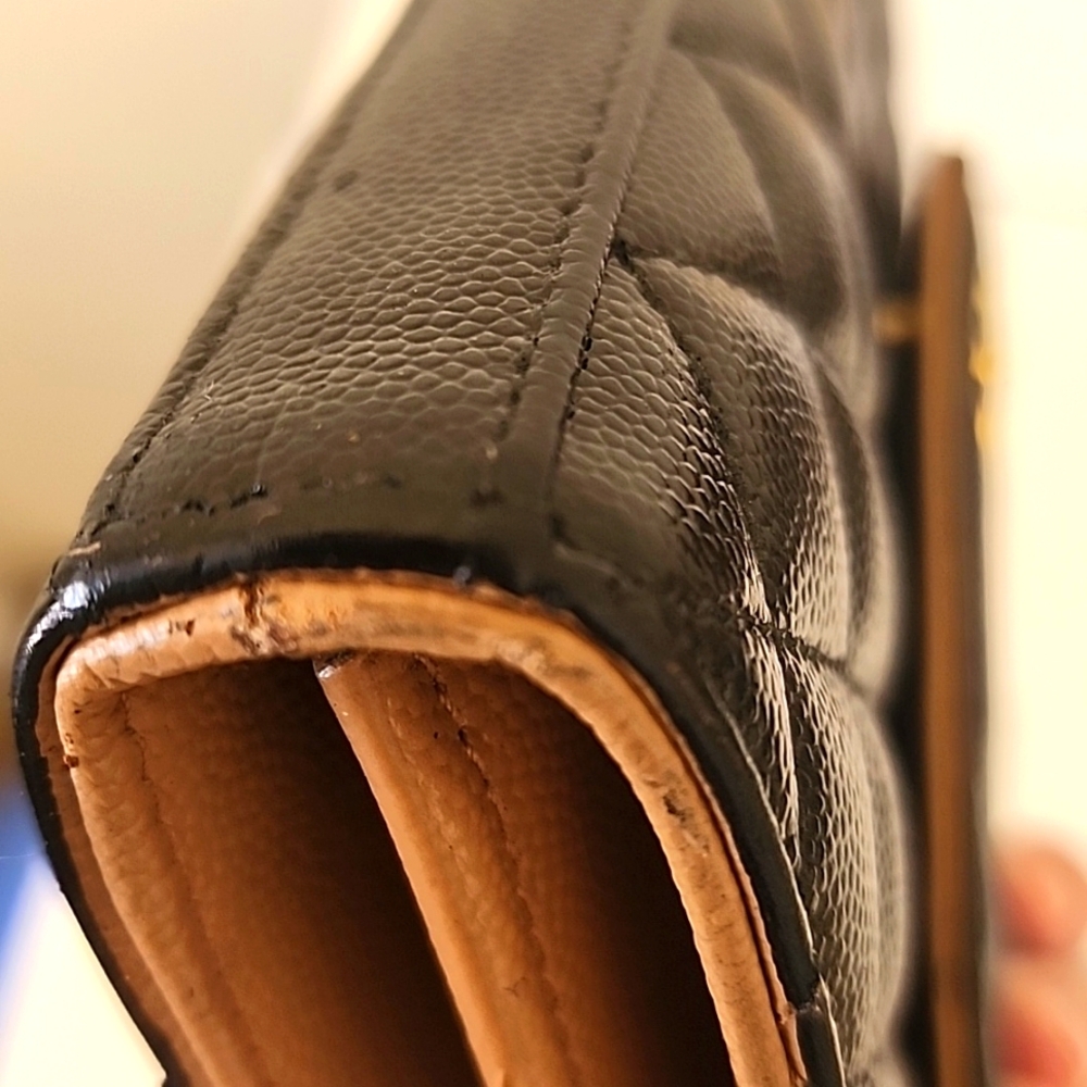 Saint Laurent YSL Envelope Crossbody WOC Bag Clutch Triquilt Grained Leather - Picture 9 of 16